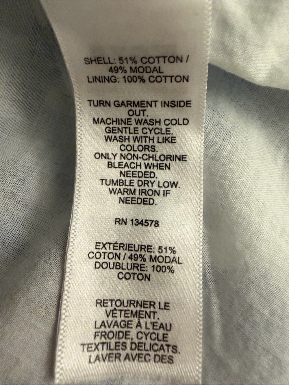 Vineyard Vines White Dress with Blue Botanical Print - Picture 4 of 4